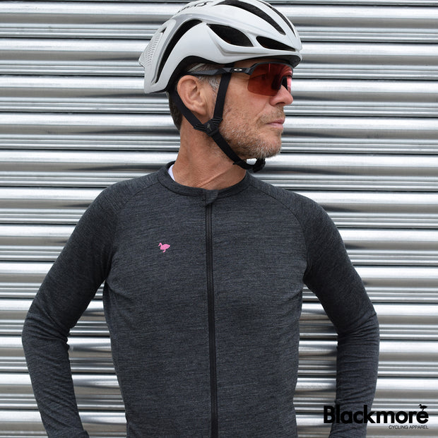 Charcoal LS Merino jersey