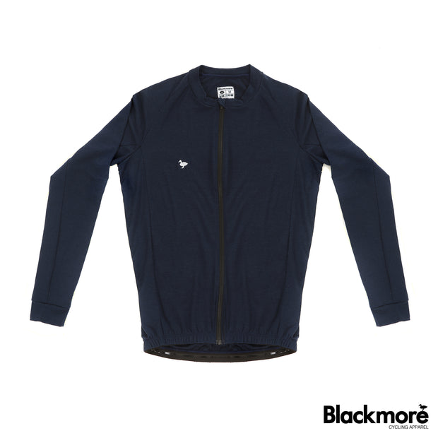 Navy LS Merino jersey