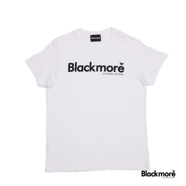 White Logo Tee